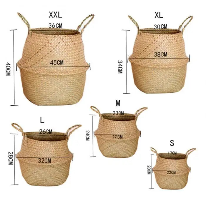 Seaweed Wicker Basket